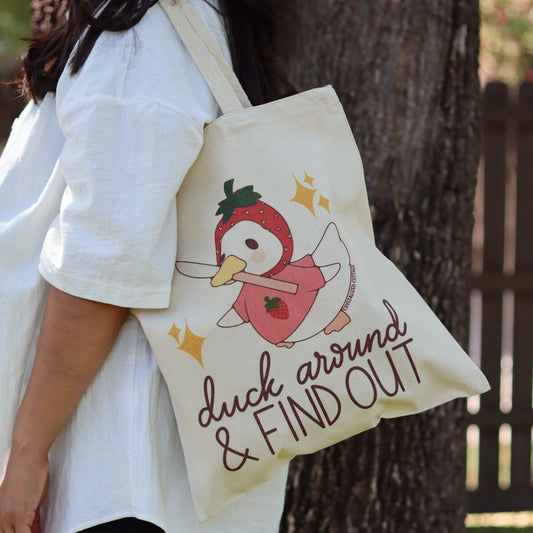 DUCK AROUND & FIND OUT TOTE [SMALL]